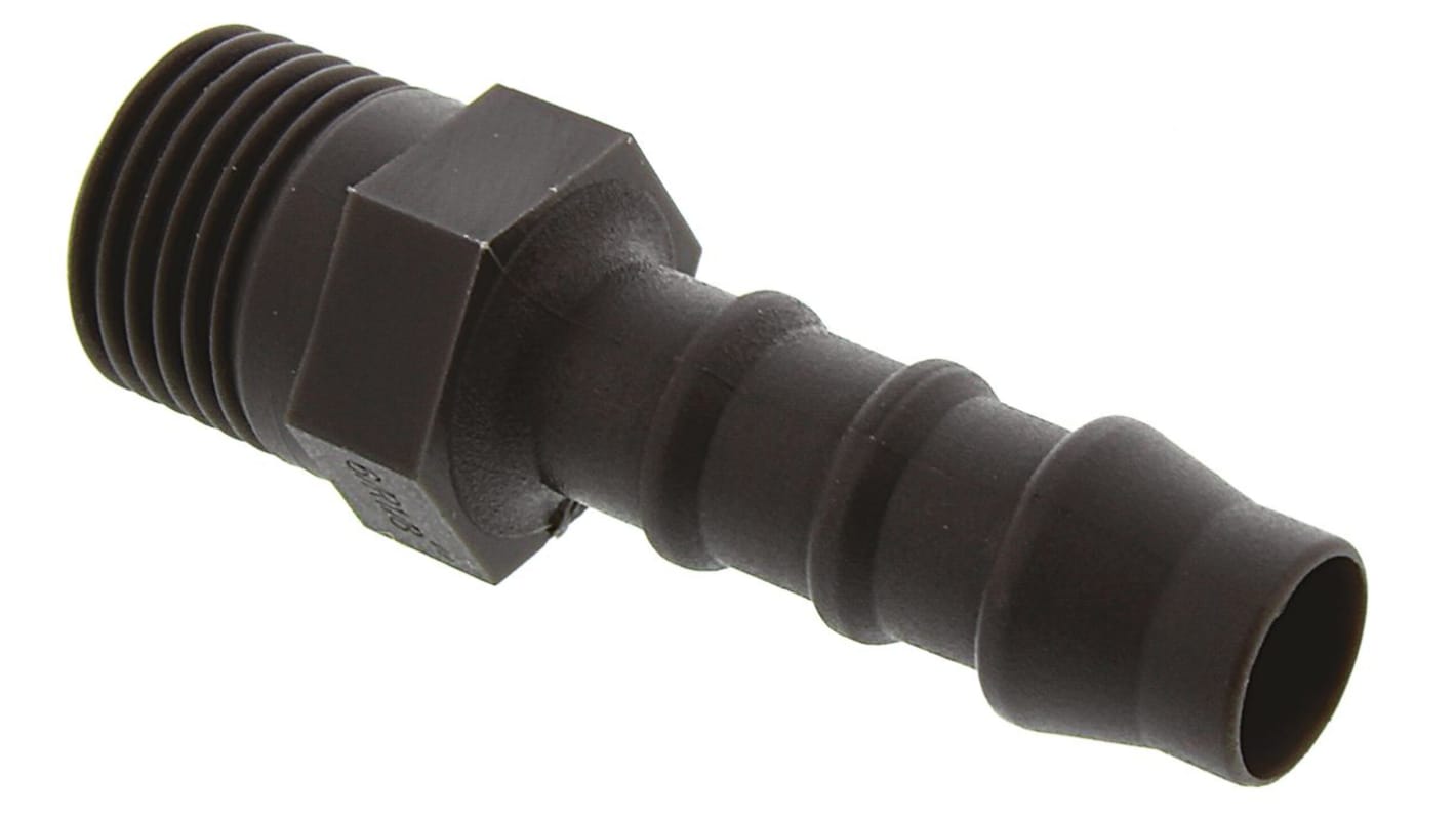RS PRO Hose Connector, Straight Hose Tail Adaptor, BSP 1/8in 6mm ID