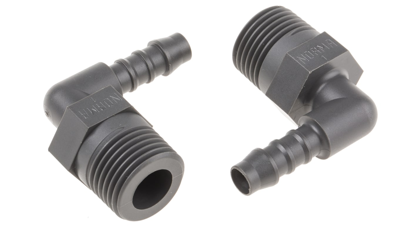 RS PRO Hose Connector, Elbow Hose Tail Adaptor, BSP 1/2in 8mm ID