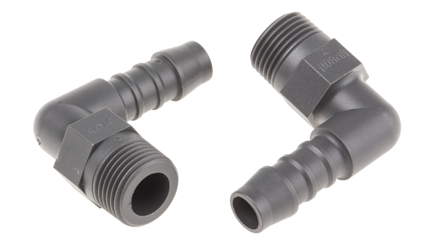 RS PRO Hose Connector, Elbow Hose Tail Adaptor, BSP 3/8in 10mm ID