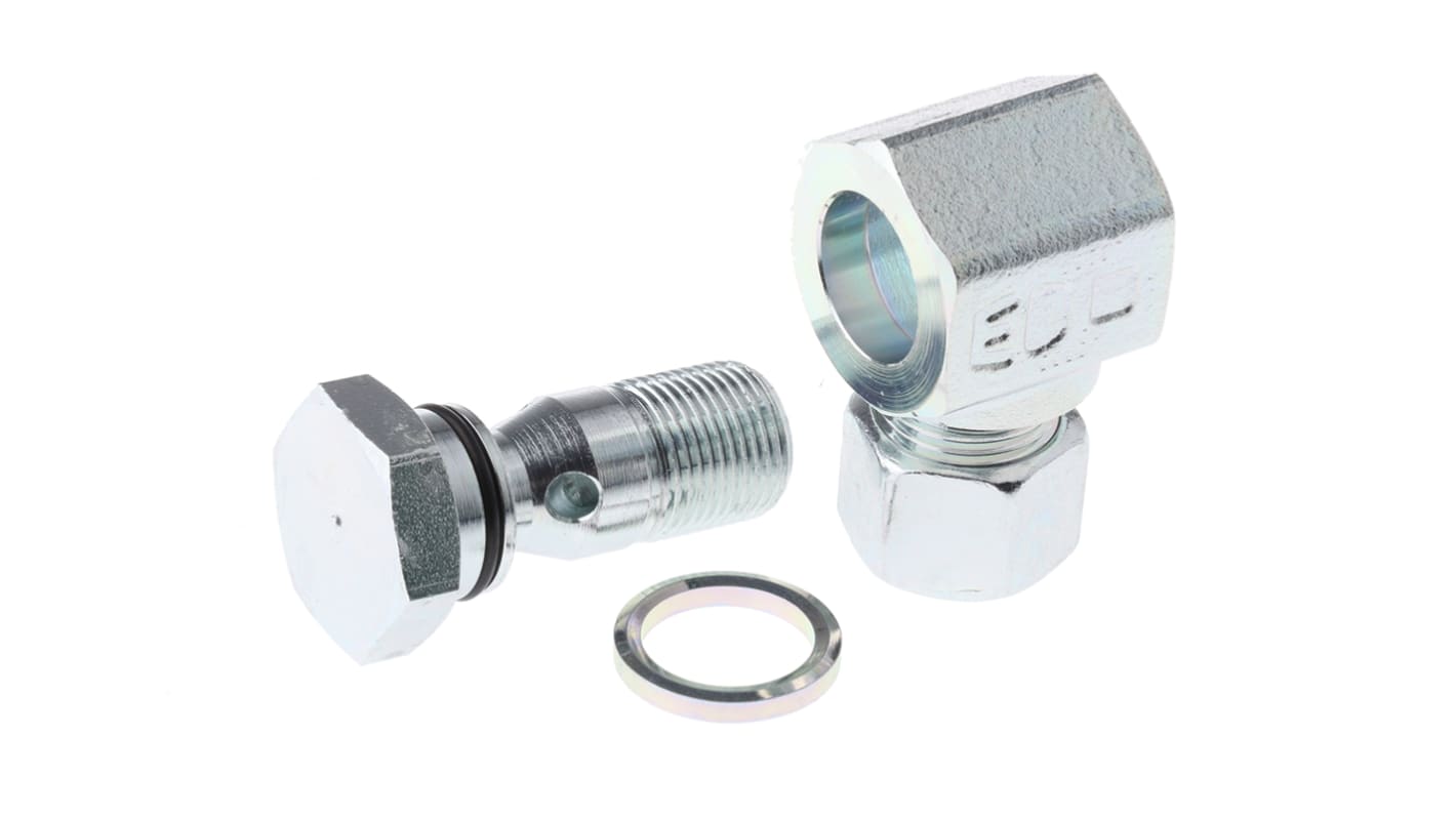 WH12LRCF G 3/8 Hydraulic Banjo Compression Tube Fitting, 315 bar Max Operating Pressure RS