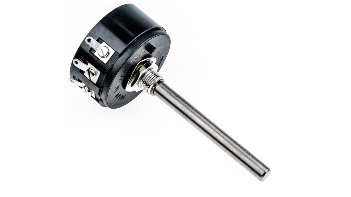 RS PRO 2kΩ Rotary Potentiometer 1-Gang Panel Mount