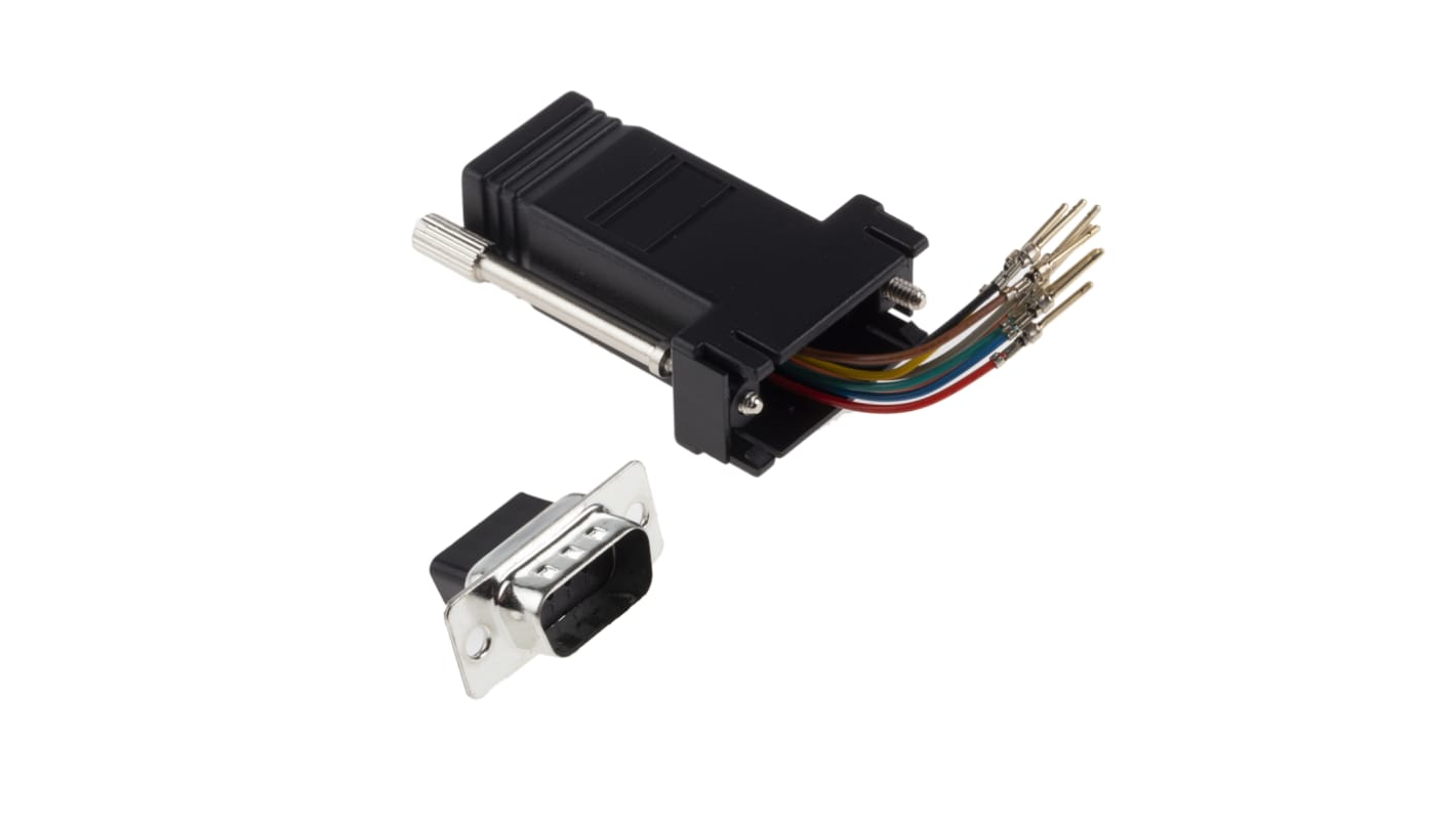 Adaptateur Sub-D 9 Mâle vers RJ45 Femelle RS PRO