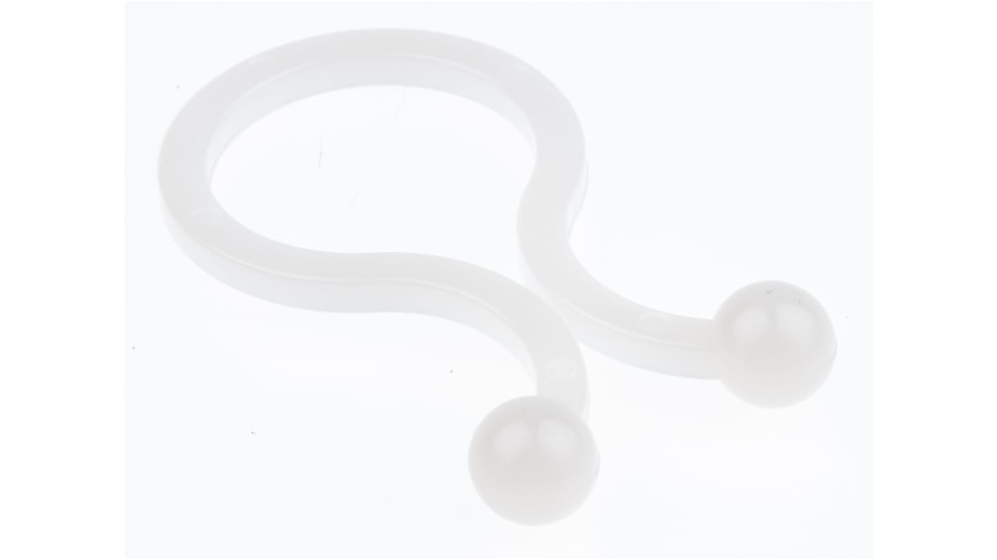 RS PRO Kabelclips Tvindeklemme, Nylon 66, bundtdiameter: 15mm, 33.8 x 1.9mm