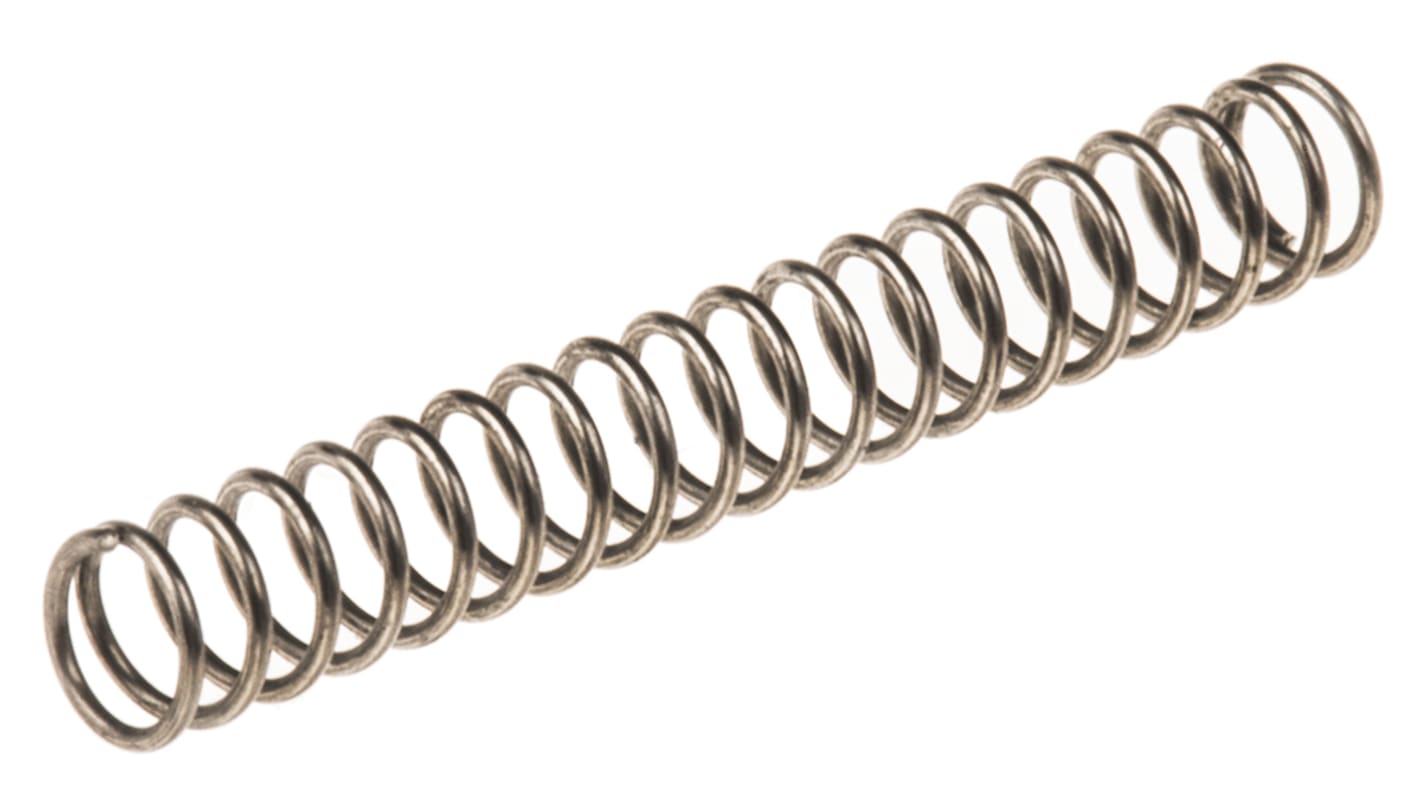 RS PRO Stainless Steel Compression Spring, 20.6mm x 2.82mm, 0.32N/mm