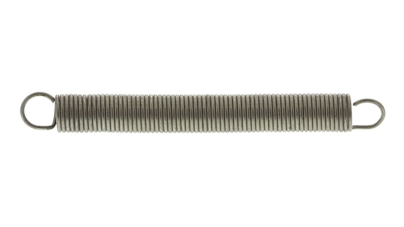 RS PRO Stainless Steel Extension Spring, 32.9mm x 3.6mm RS
