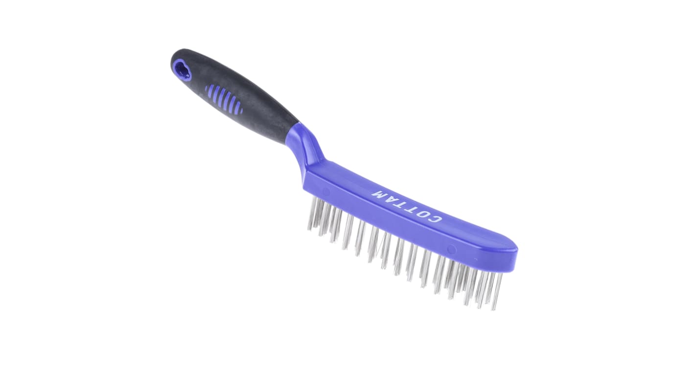 Cottam Purple 30mm Steel Wire Brush, For Surface Preparation