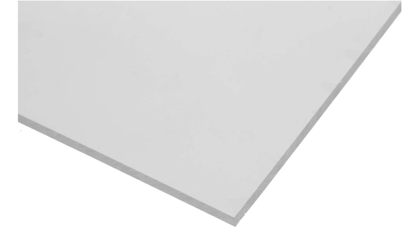 Foglio di plastica Tipo pieno RS PRO in PMMA, Chiaro, 500mm x 400mm x 1.5mm