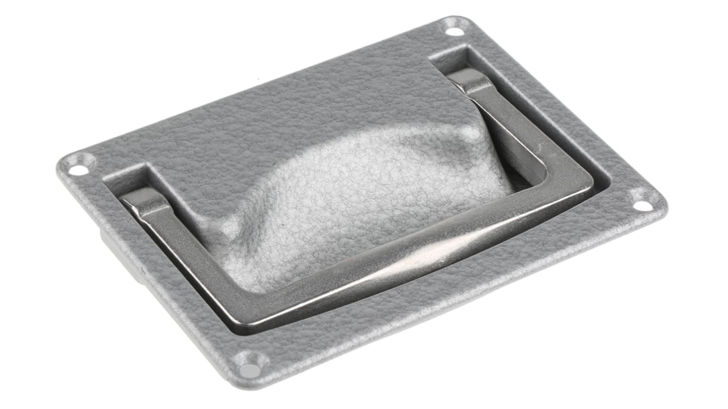 Pinet Tragegriff Aluminiumdruckguss Umklappbar Silber Federbelastet, Last max. 100kg, 120 x 20mm