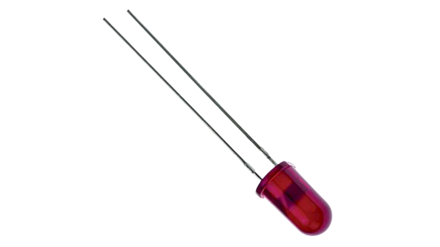 Broadcom1.9 V Red LED 5mm Through Hole, HLMP-3301