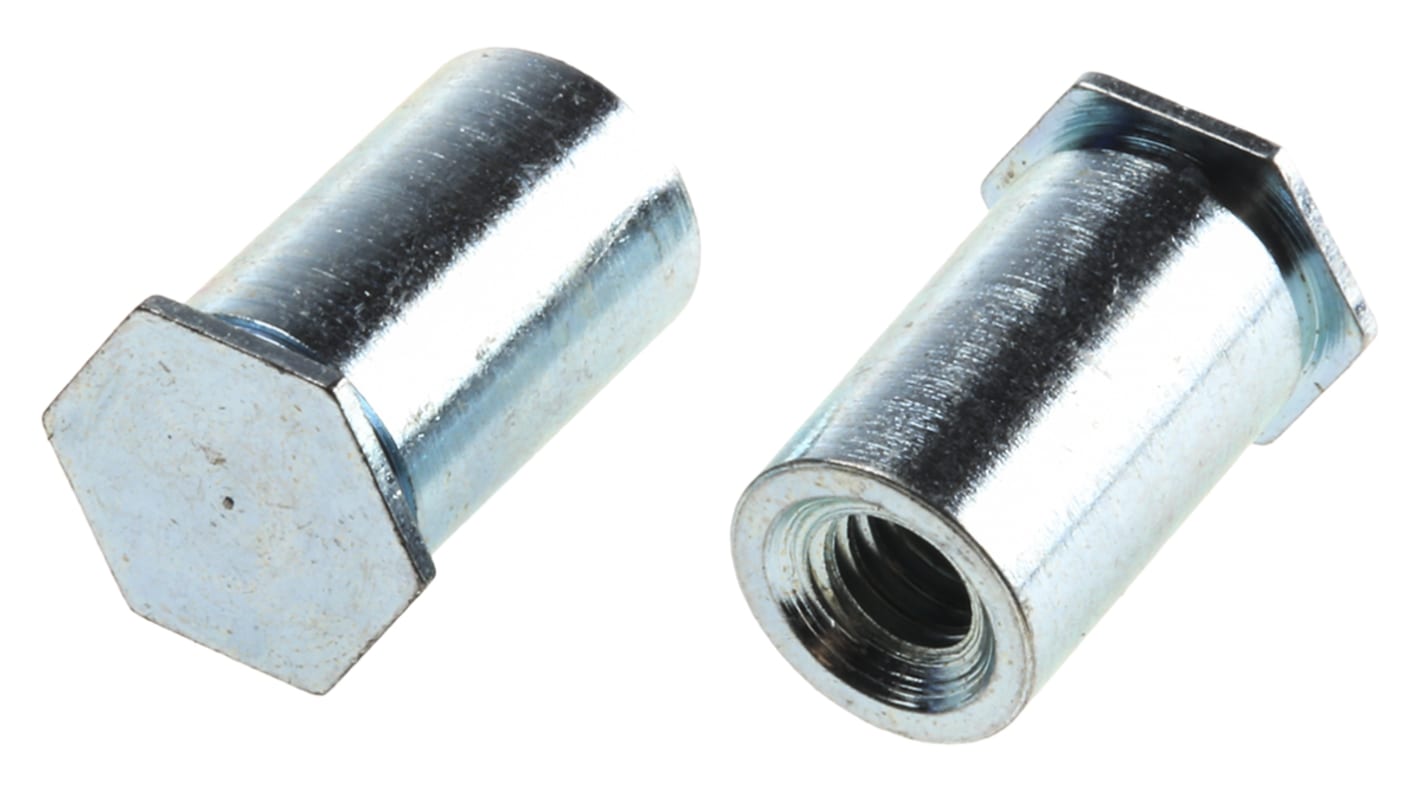 Aislador de autorremache RS PRO Acero Galvanizado, M4