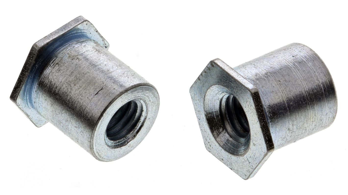 RS PRO Steel Clear Passivated, Zinc SelfClinching Standoff, M3 RS