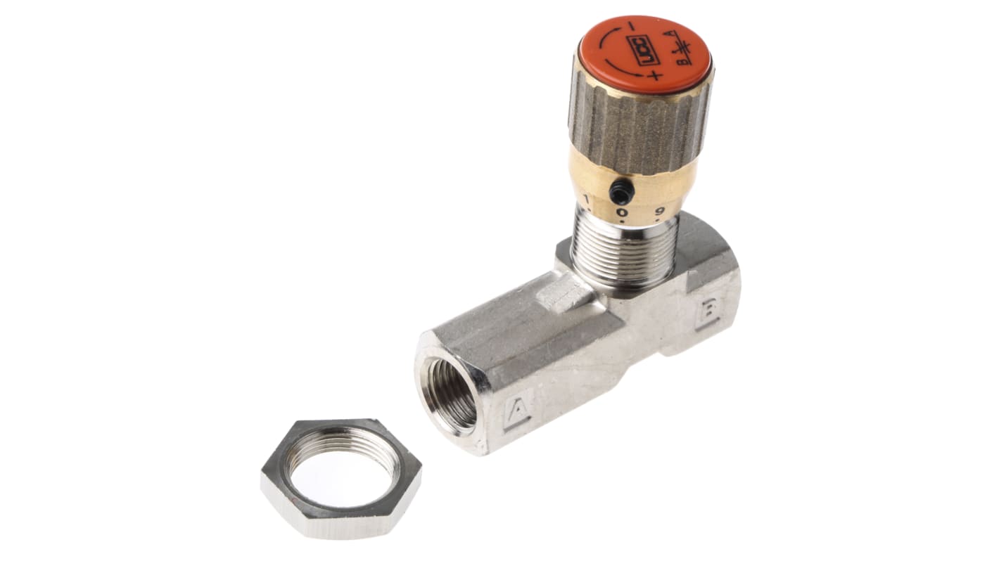 Parker Inline Mounting Hydraulic Flow Control Valve, G 1/4, 210bar, 2000-VALVE, 3L/min