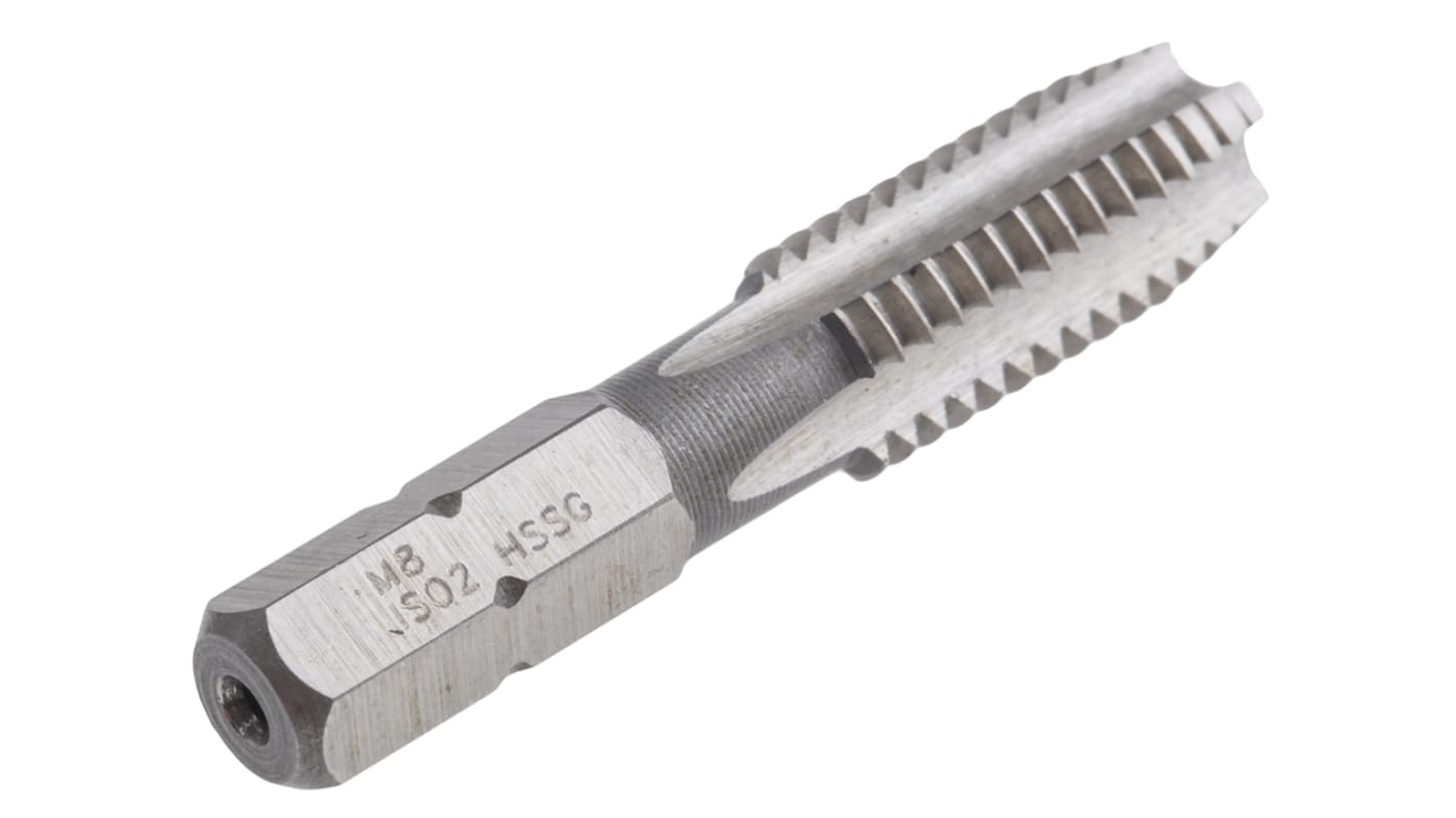 RS PRO Threading Tap, M8 Thread, Metric Standard RS
