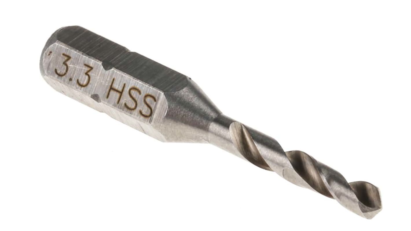 Broca helicoidal HSS RS PRO, diámetro 3.3mm