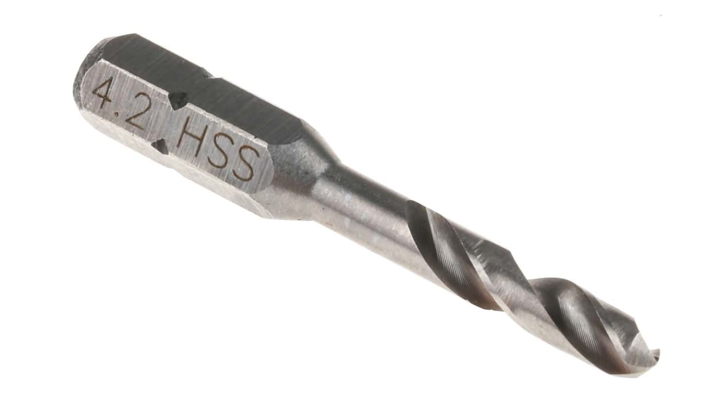 ツイストドリルビット RS PRO HSS 直径4.2mm シャンクサイズ6.4mm