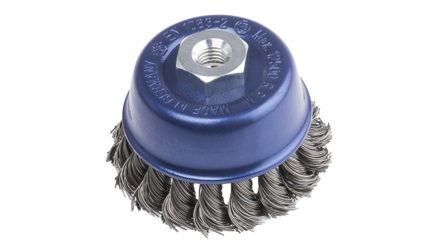 RS PRO Twisted Steel Abrasive Cup Brush, 12500rpm