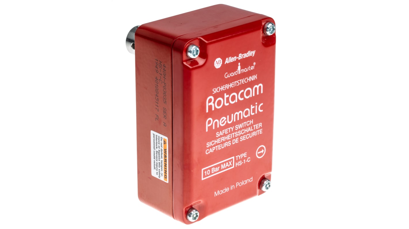 Interruptor de seguridad Allen Bradley Guardmaster, Encaje a presión, Bisagra, 8bar a 2bar