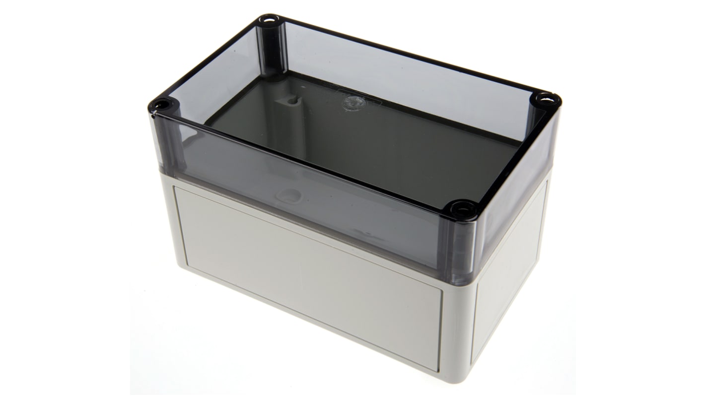 Spelsberg TK PS Series Grey Polystyrene Enclosure, IP66, Transparent Lid, 180 x 110 x 111mm