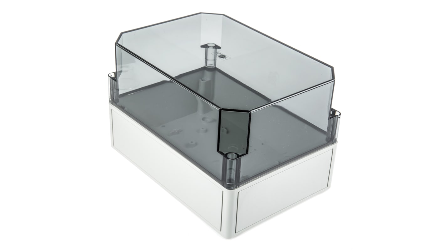 Spelsberg TK PS Series Grey Polystyrene Enclosure, IP66, Transparent Lid, 254 x 180 x 165mm