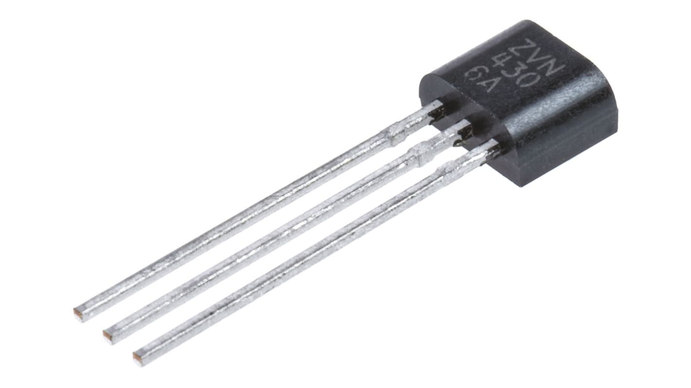 N-Channel MOSFET, 1.1 A, 60 V, 3-Pin E-Line Diodes Inc ZVN4306A