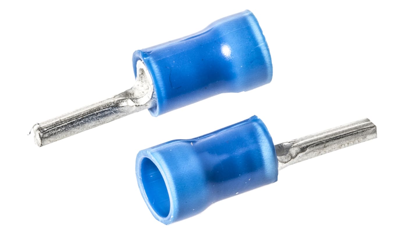 TE Connectivity Rundsteckverbinderkontakt, Serie PLASTI-GRIP, Blau Isoliert Nylon min. 1mm², max. 2.5mm² 16AWG 14AWG