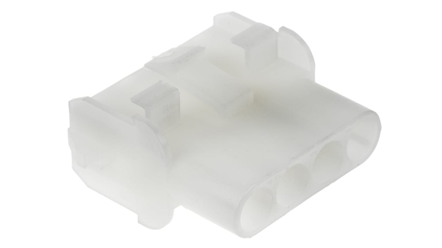 TE Connectivity, Universal MATE-N-LOK Female Connector Housing, 6.35mm Pitch, 4 Way, 1 Row