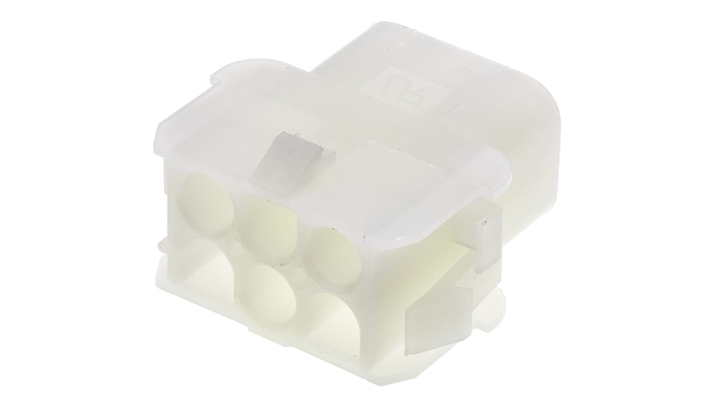 Carcasa de conector TE Connectivity 1-480705, Serie Universal MATE-N-LOK, paso: 6.35mm, 6 contactos, 2 filas, Recto,