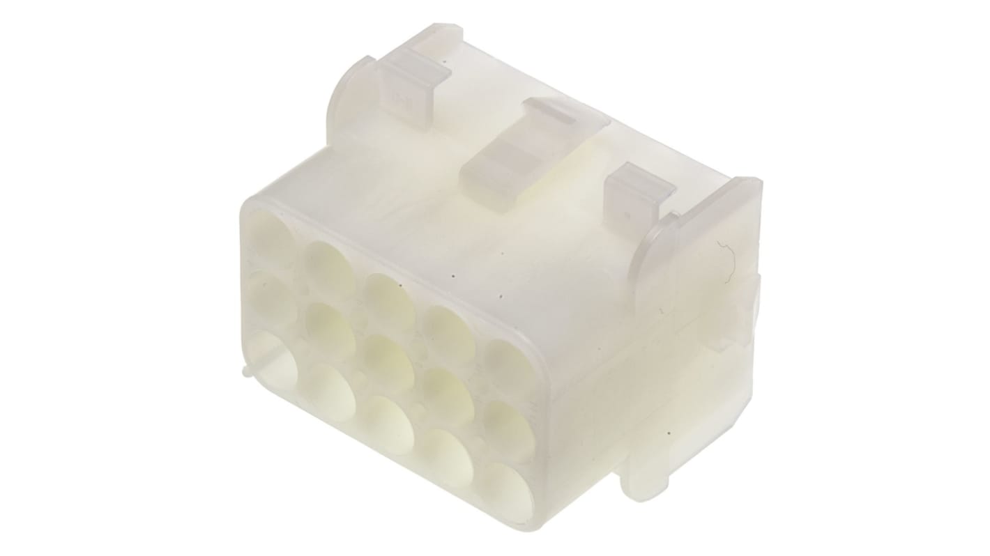 TE Connectivity, Universal MATE-N-LOK Female Connector Housing, 6.35mm Pitch, 15 Way, 3 Row