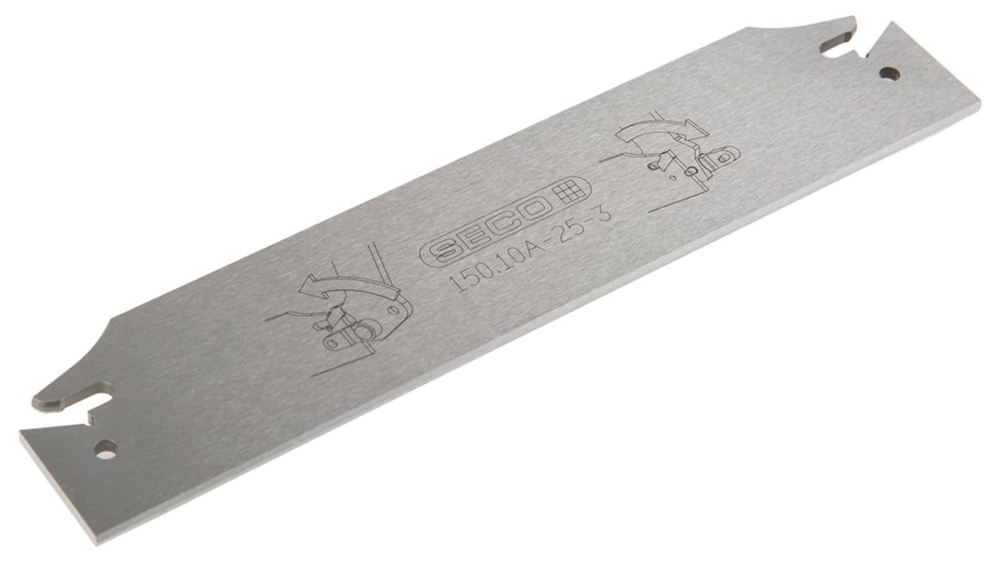 2578589 Lathe Parting Off Blade, Seco, L 150mm W 32mm 2.4mm Thickness