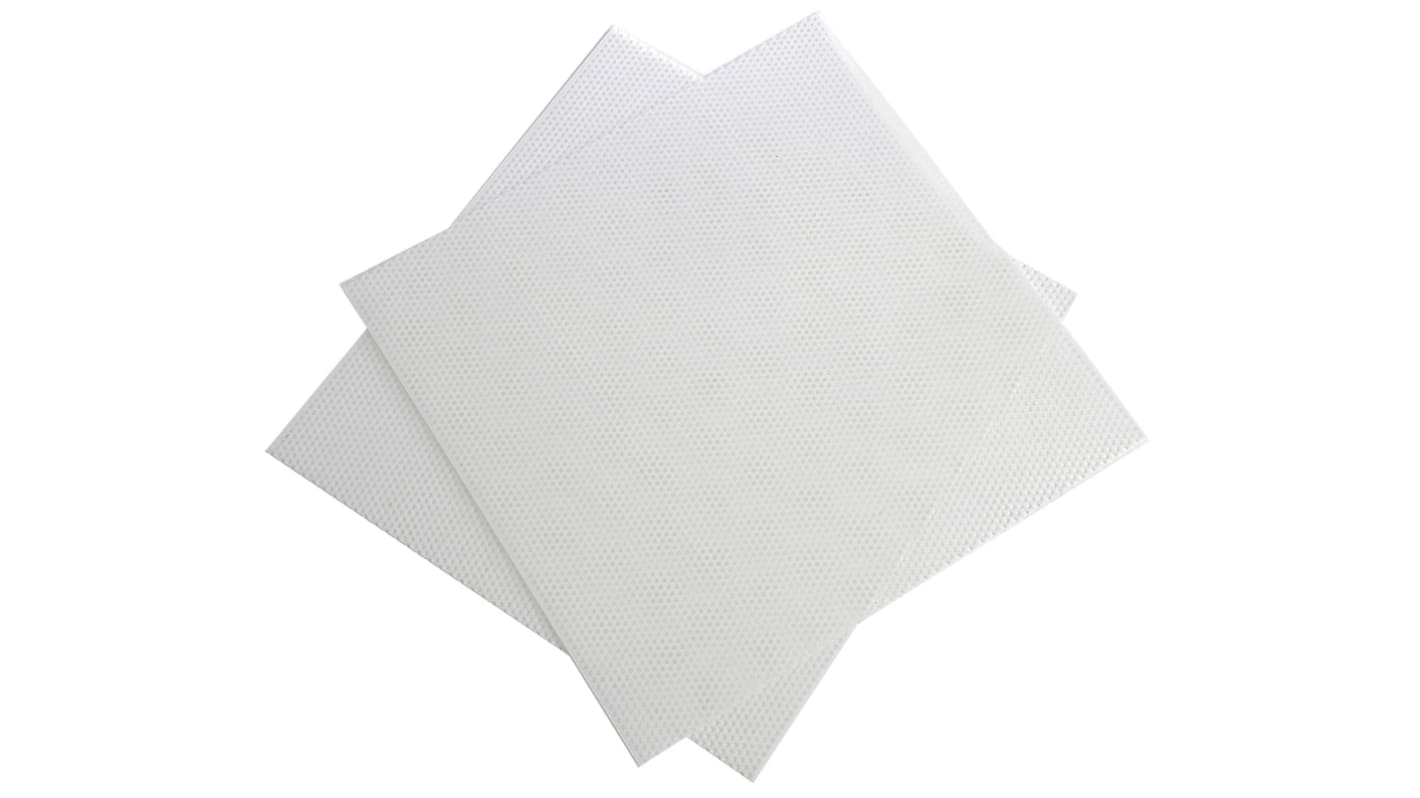 Foglio di plastica perforato RS PRO in PP, Bianco, 500mm x 500mm x 2mm