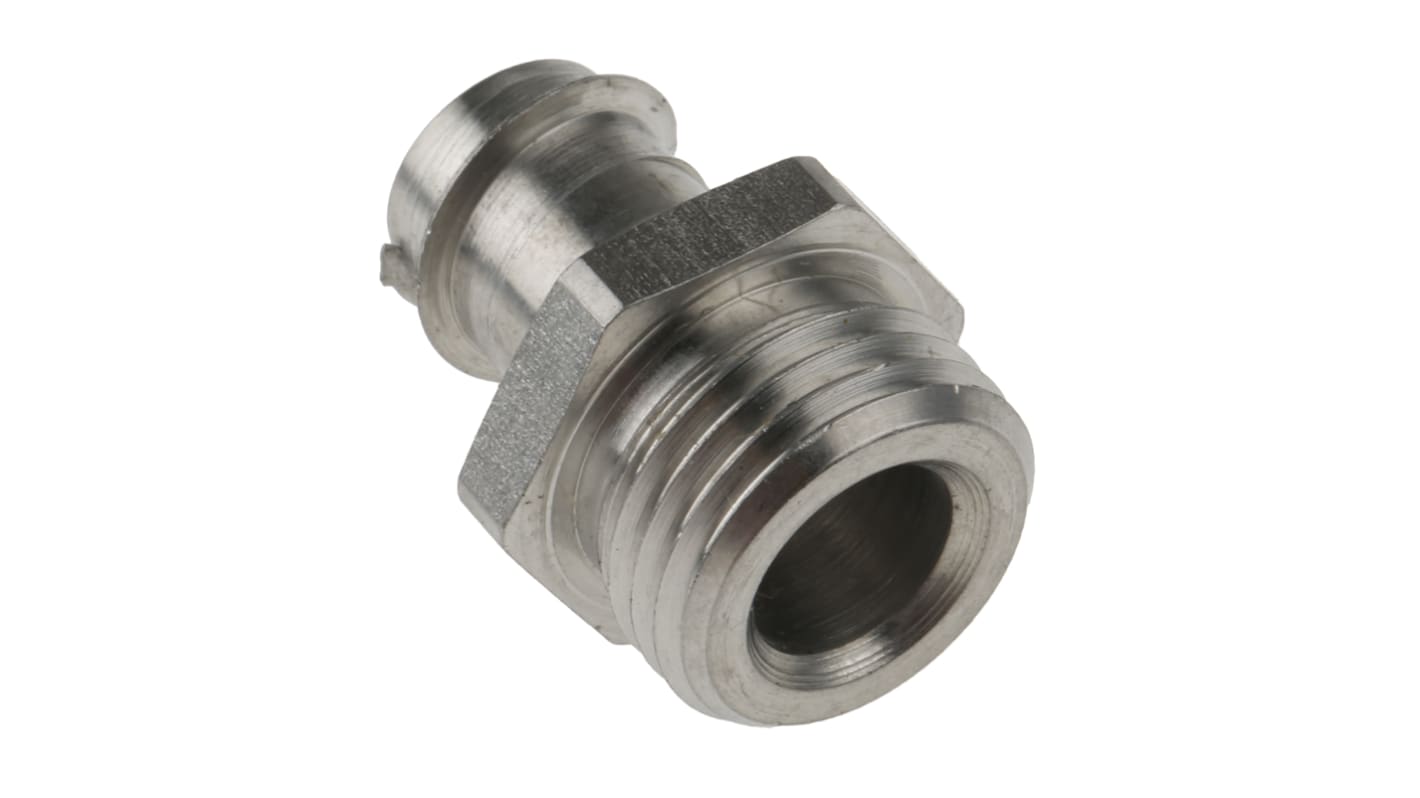 Kopex Straight, Conduit Fitting, 12mm Nominal Size, PG9, 316 Stainless Steel, Metallic