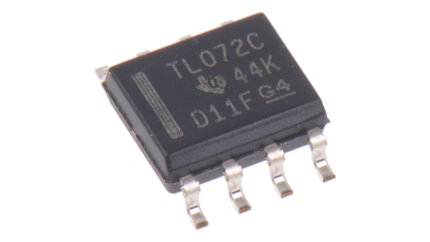 Amplificateur opérationnel Texas Instruments, montage CMS, alim. Double, SOIC 2 8 broches