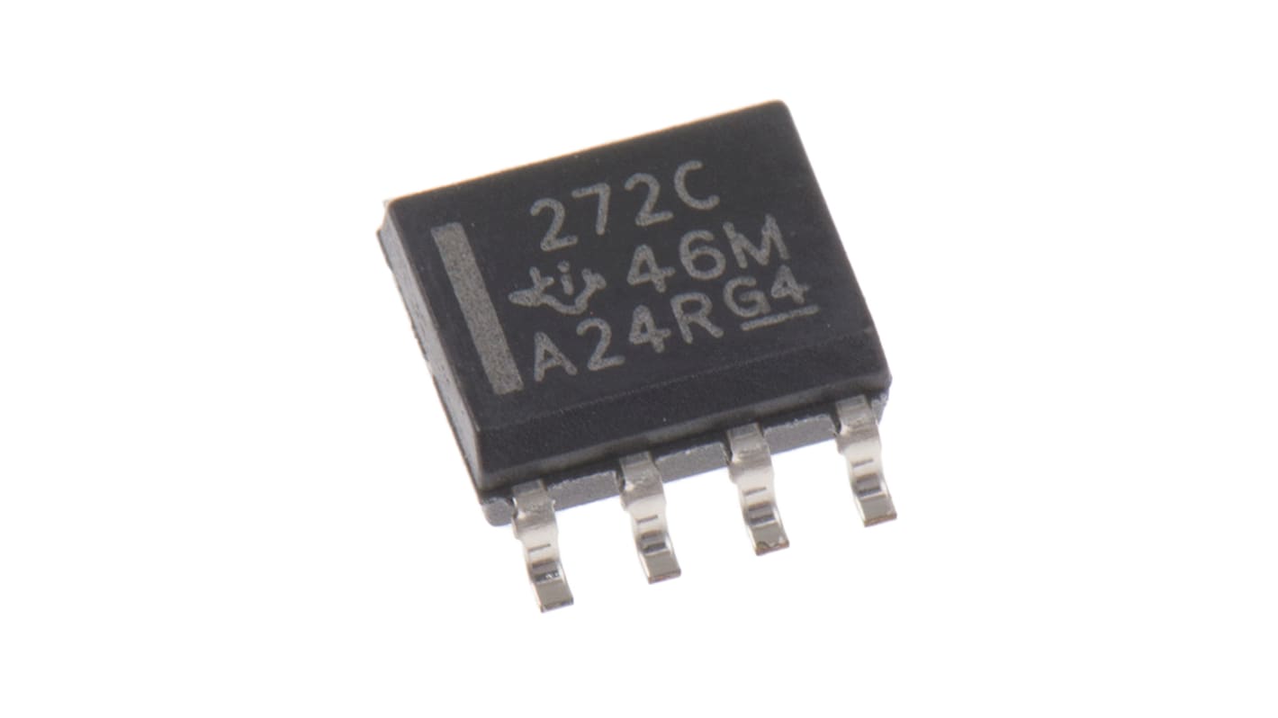 Amplificateur opérationnel Texas Instruments, montage CMS, alim. Simple, SOIC 2 8 broches