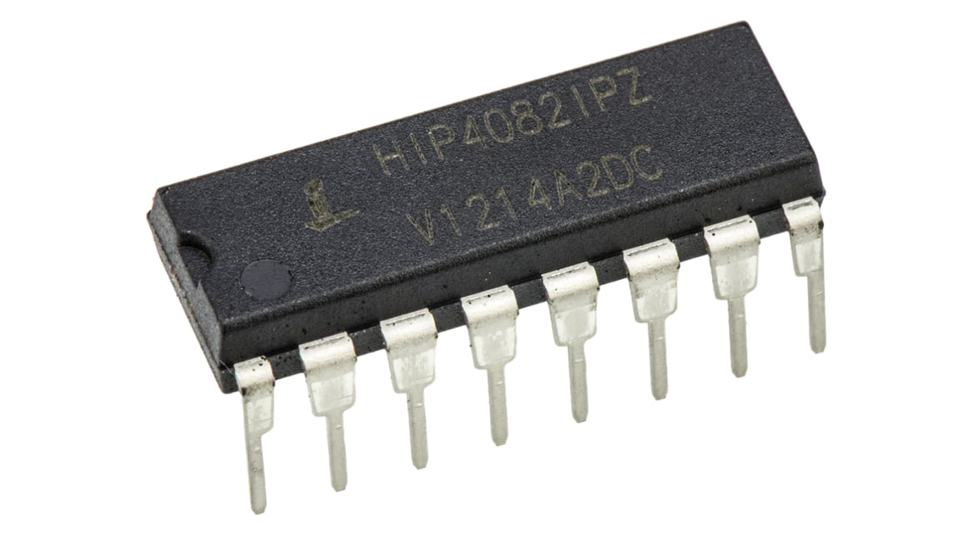 Driver de MOSFET HIP4082IPZ, CMOS, TTL 1,25 A 15V, 16 broches, PDIP