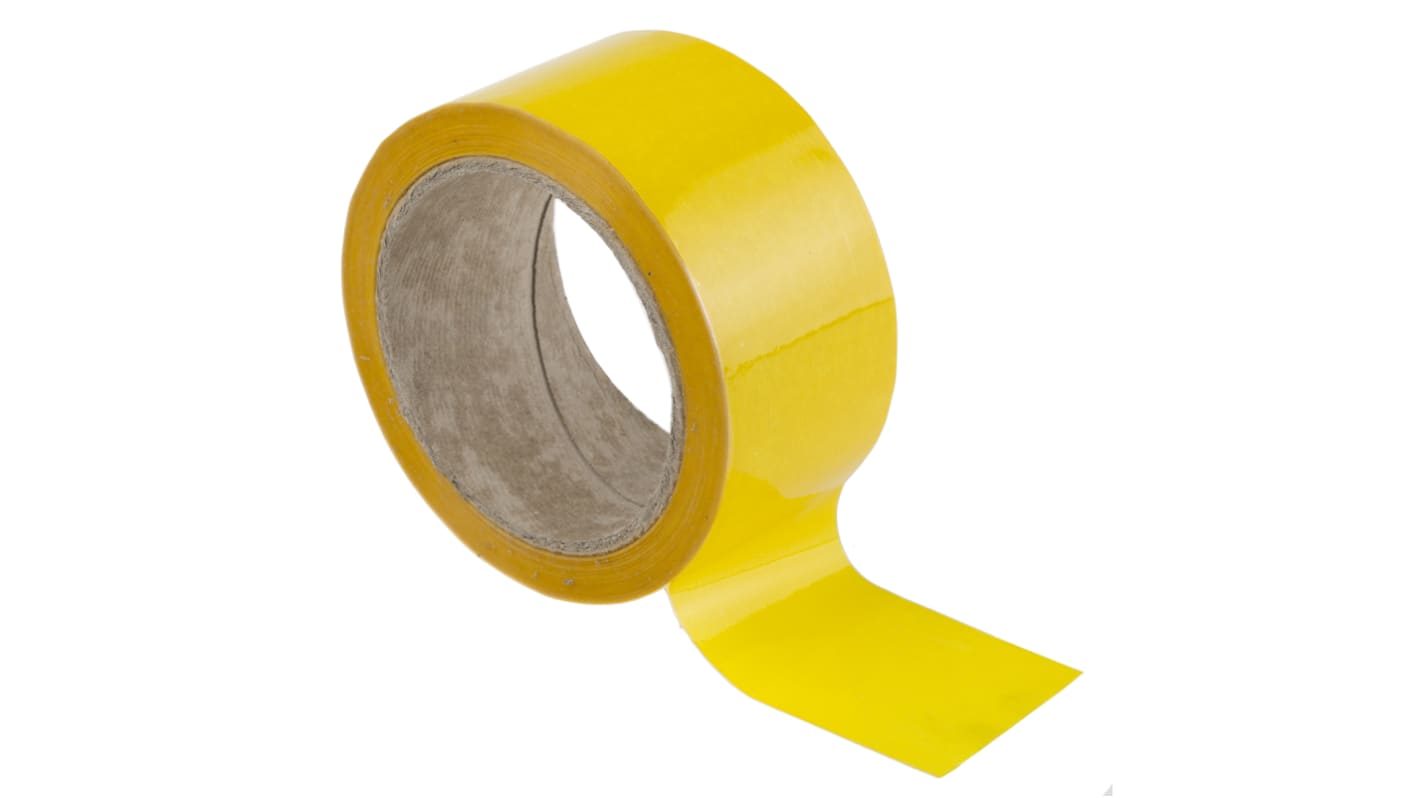 RS PRO Yellow Vinyl Pipe Marking Tape, Dim. W 50mm x L 33m