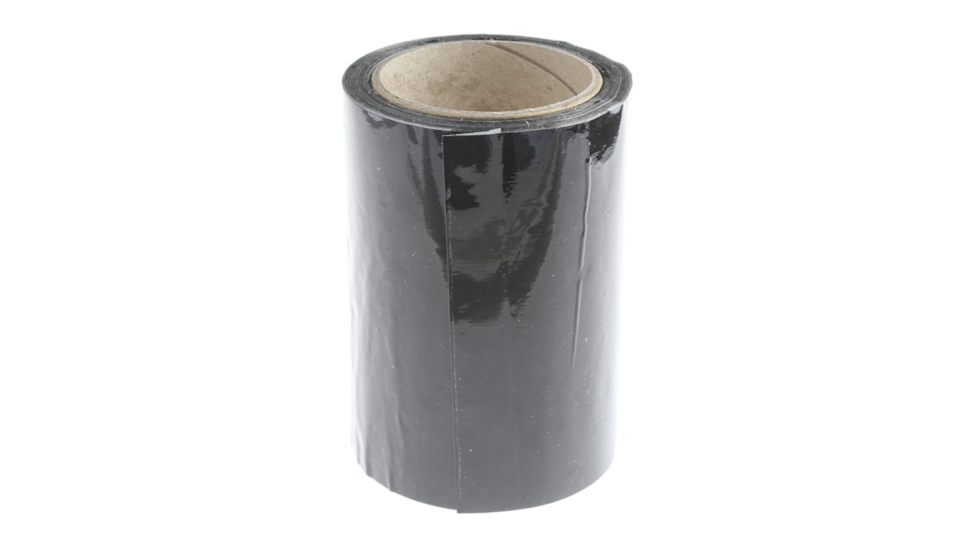 Ruban de marquage pour tuyaux Noir PP, Vinyle, largeur 150mm x Longueur 33m