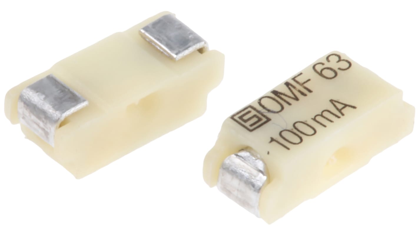 SchurterSMD Non Resettable Fuse 100mA, 63V ac/dc