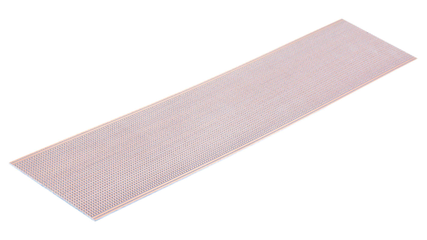 Single-Sided Stripboard Epoxy Glass 454.66 x 95.1 x 1.6mm FR4