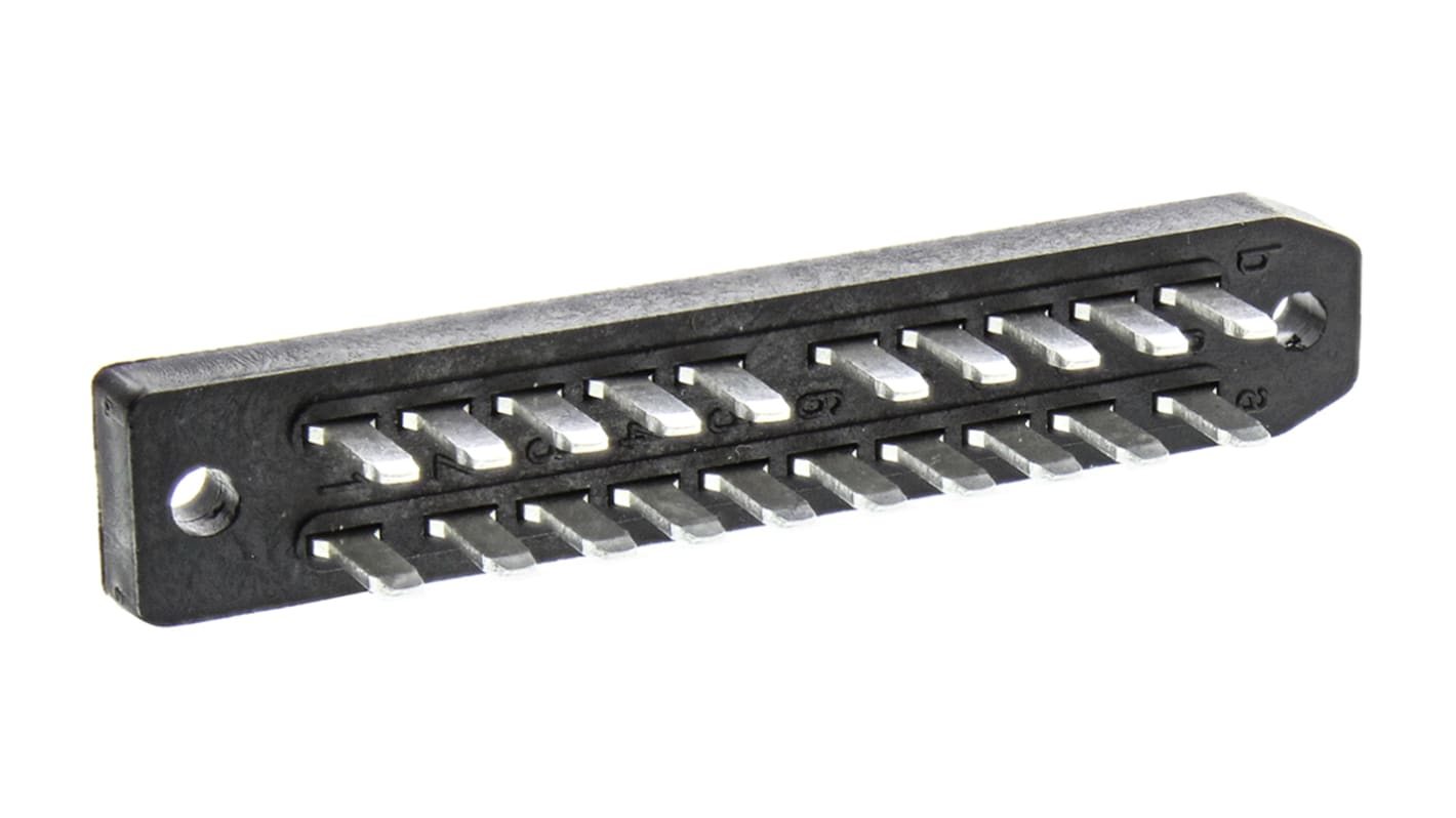 Telegärtner PCDIN 41622-Steckverbinder, Male, 20-polig, 2-reihig, Lötanschluss, Serie J000