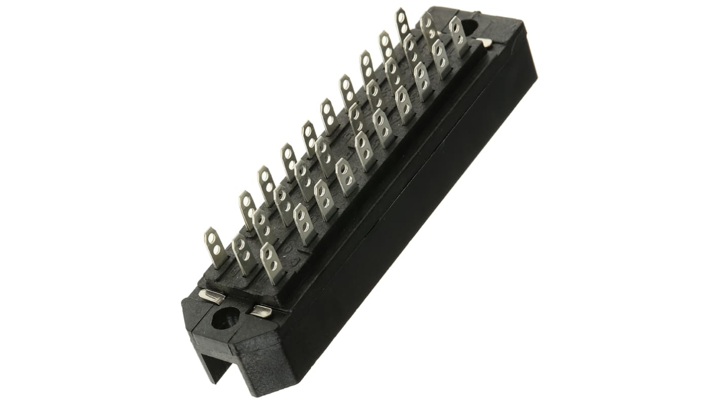 Telegartner J00042A0919, DIN 41622 Connector, Female, 30-Way, 3-Row, Solder, J000