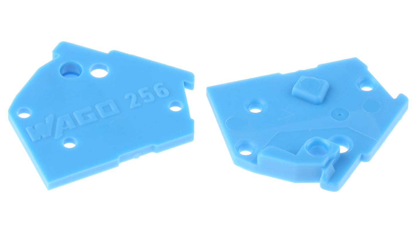 256400 Wago, 256 End Plate for use with PCB Terminal Blocks