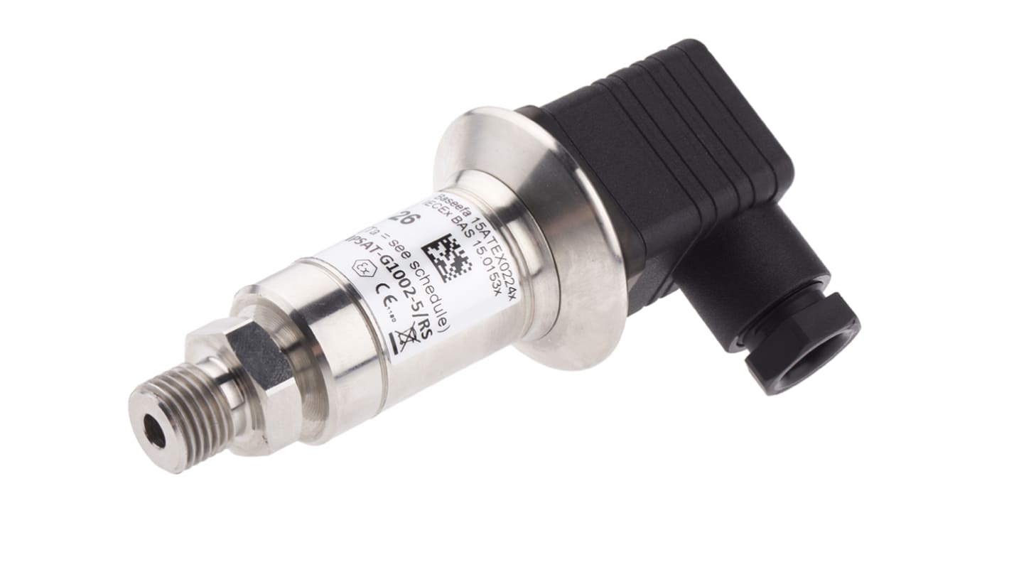Sensor de presión manométrica RS PRO, 0bar → 10bar, G1/4, 9 → 32 V dc, salida analógica, para Gas, líquido, IP65