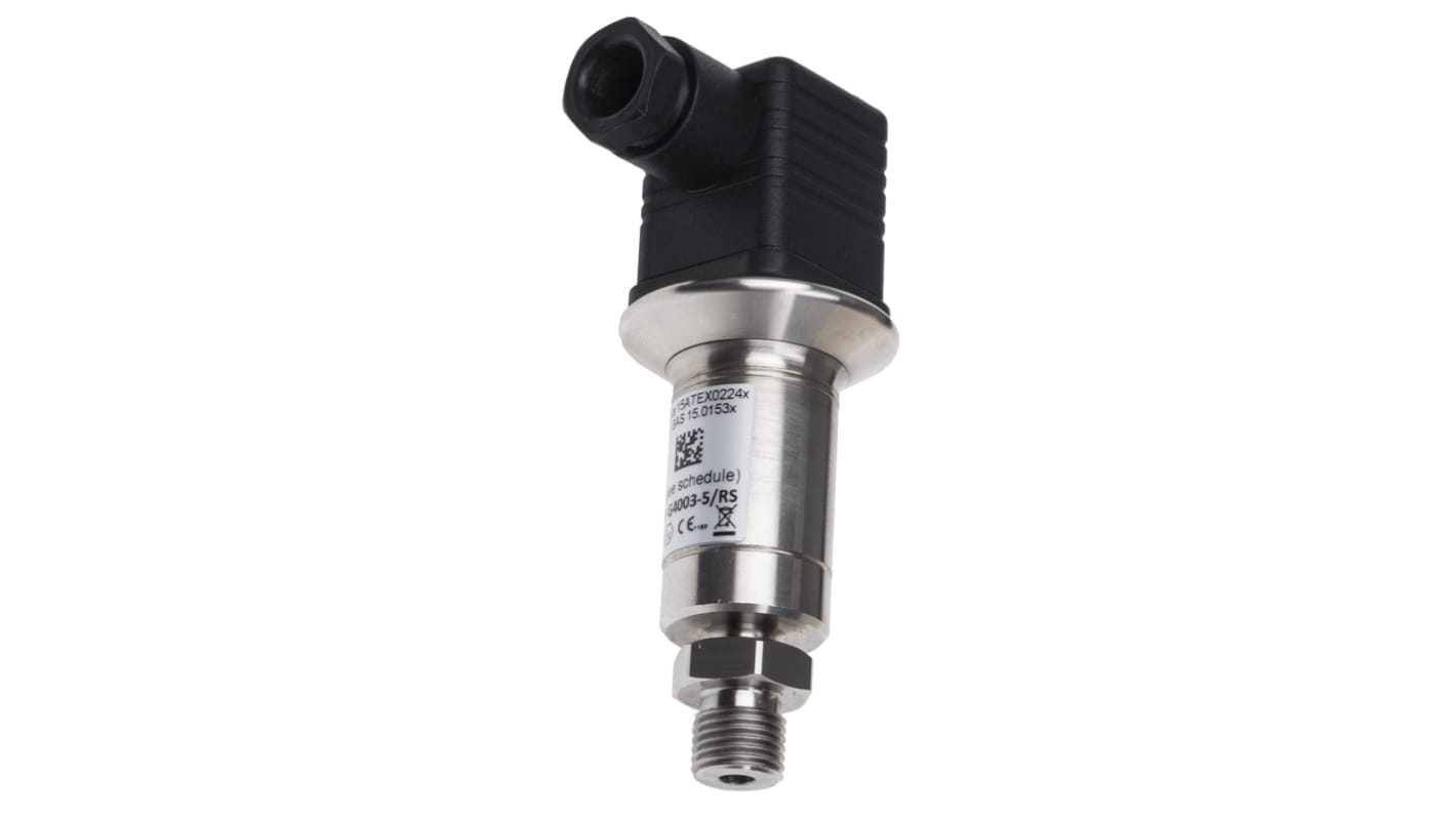 RS PRO Pressure Sensor, 0bar Min, 400bar Max, Analogue Output, Relative Reading