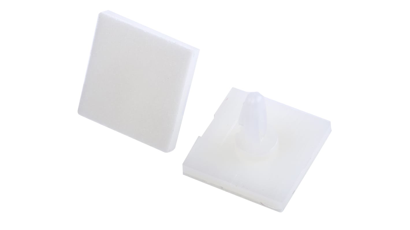 LCBSB-3-01A-RT, 4.8mm High Nylon PCB Support for 4mm PCB Hole, 17.8 x 17.8mm Base