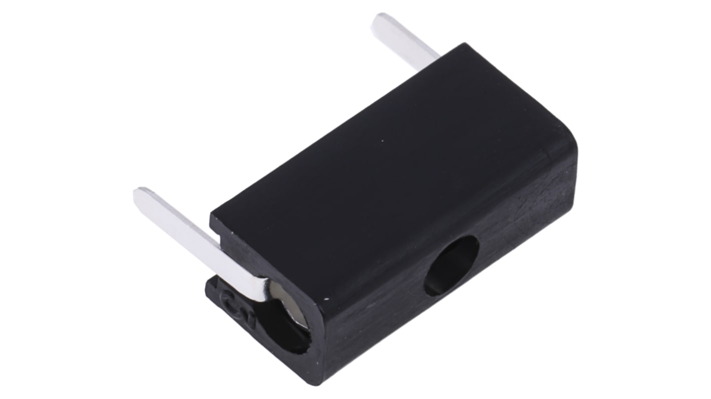 Conector hembra para pruebas Hembra, 5A, Contacto Plata, Negro