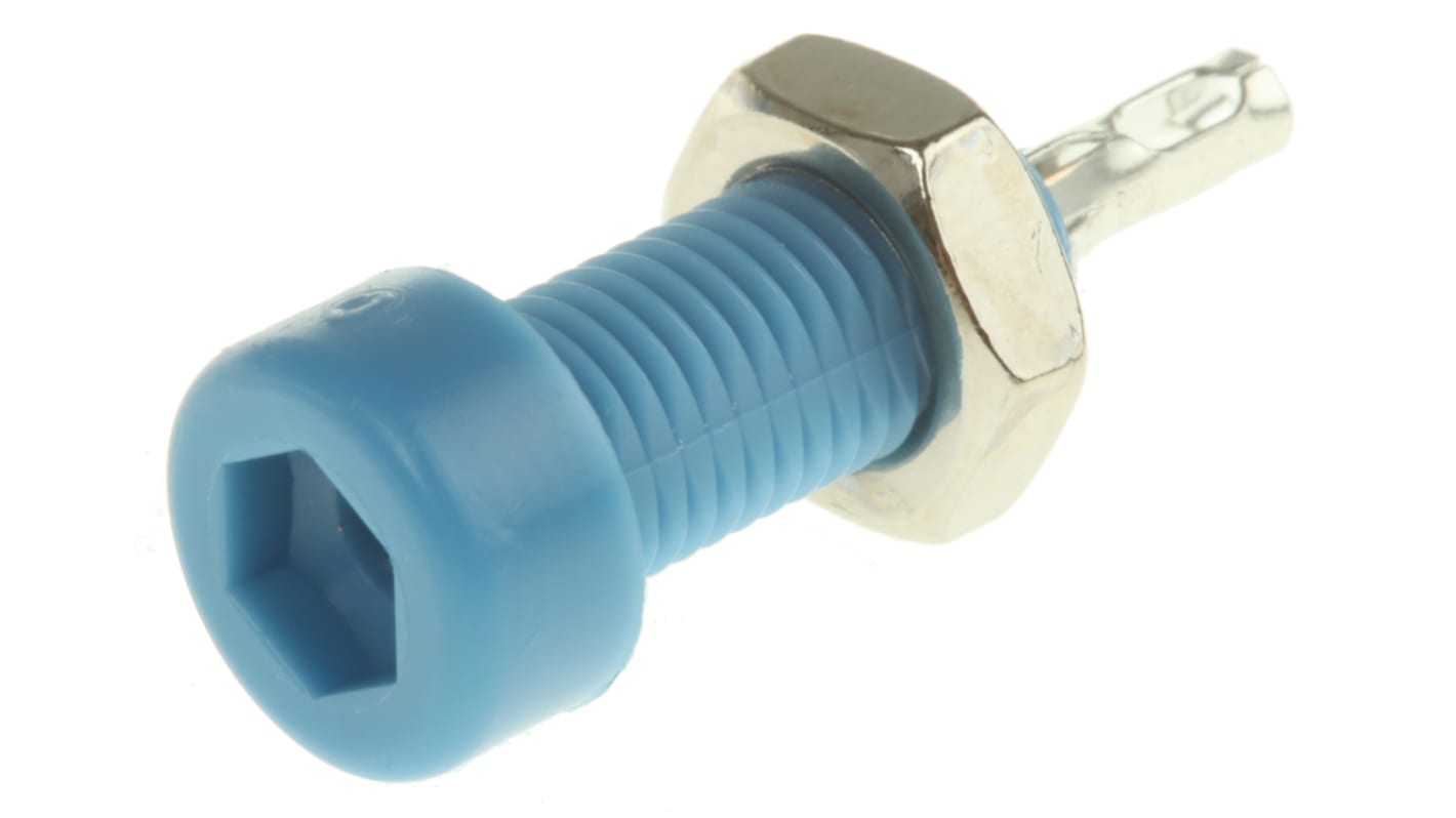 WIMA Blue Female Test Socket, 2mm Connector, Solder Termination, 10A, Tin Plating