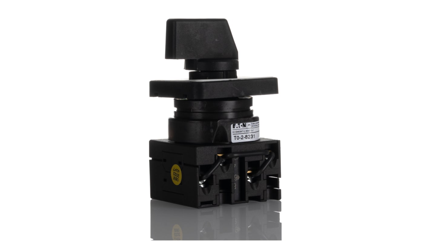 Interruttore Cam Eaton serie Eaton Moeller 012750 T0-2-8231/E SPST, 4 posizioni, 20A, 690V ca