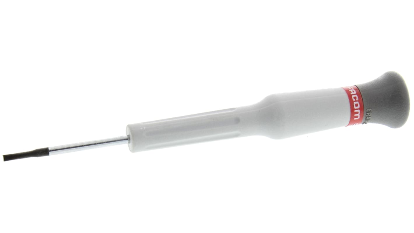 Facom Slotted  Screwdriver, 1.8 mm Tip, 35 mm Blade, 117 mm Overall