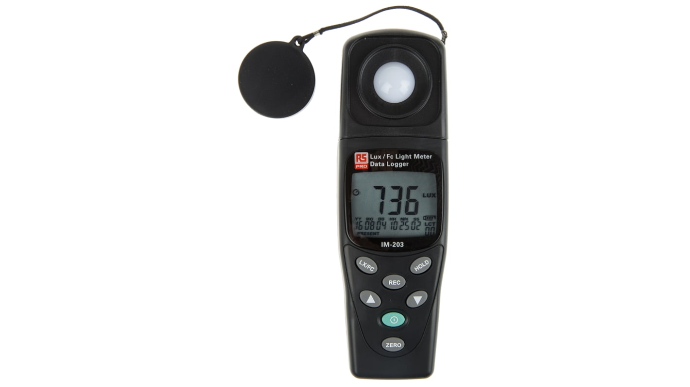 RS PRO IM203 Luxmeter mit Photodiode, bis 200000lx, ±3 %