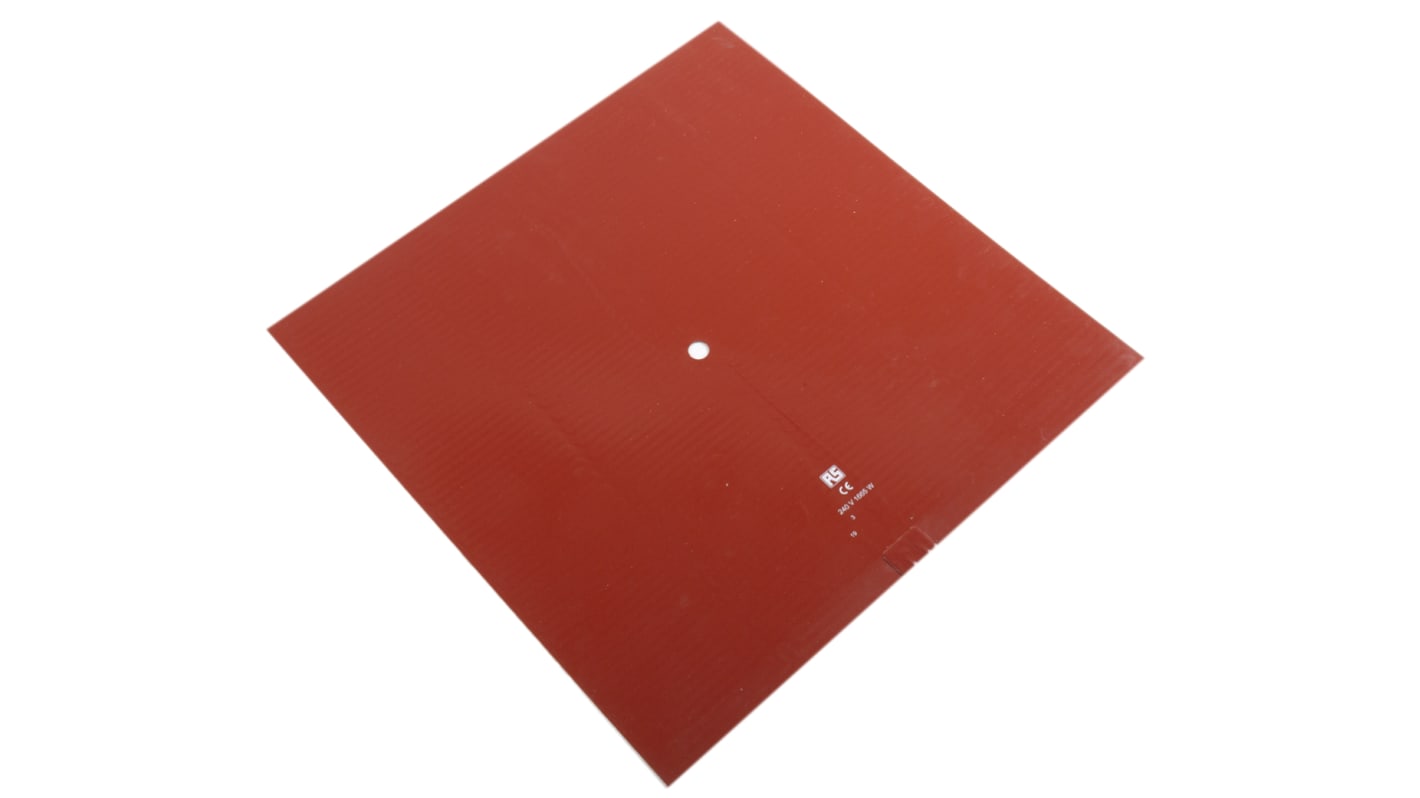 RS PRO Silicone Heater Mat, 1.665 kW, 500 x 500mm, 240 V ac